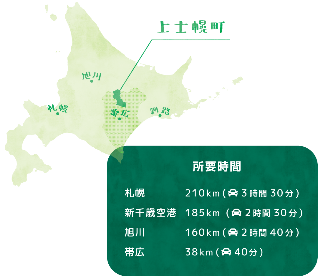 北海道の地図